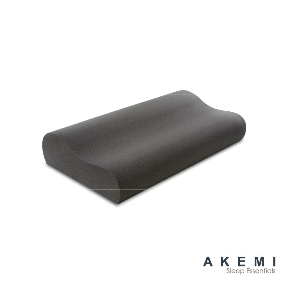 หมอนสุขภาพ เมมโมรี่โฟม AKEMI รุ่น SLEEP ESSENTIALS CHARCOALED BAMBOO VISCO ELASTIC 9557108112674 60CM X 36CM + 12/9CM สีดำ_7